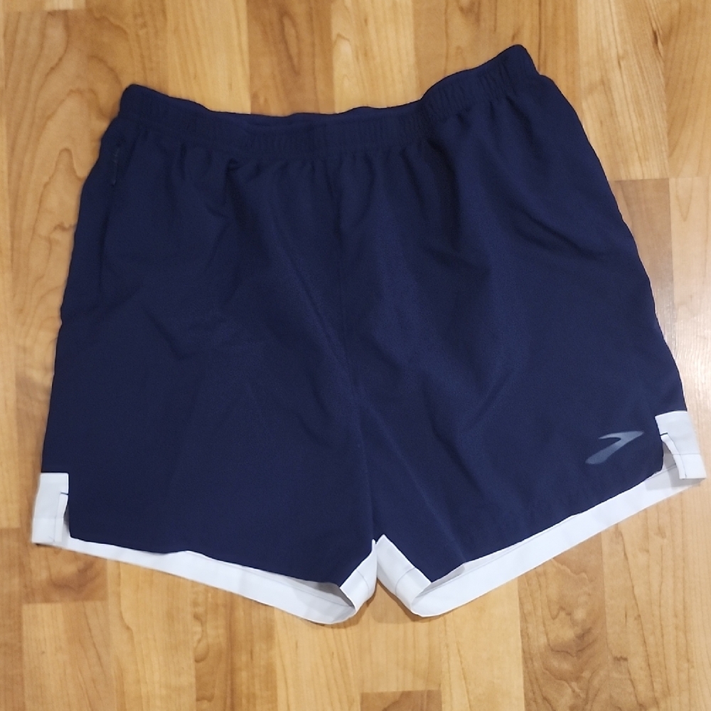 Brooks Men's Dark Blue Athletic Shorts